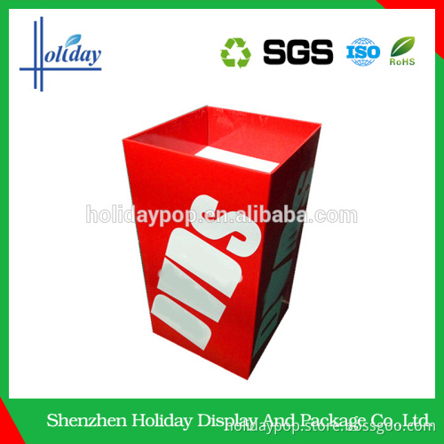 Concise design corrugated retail dump bins display